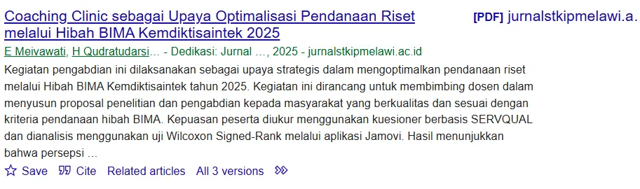 Coaching Clinic sebagai Upaya Optimalisasi Pendanaan Riset melalui Hibah BIMA Kemdiktisaintek 2025