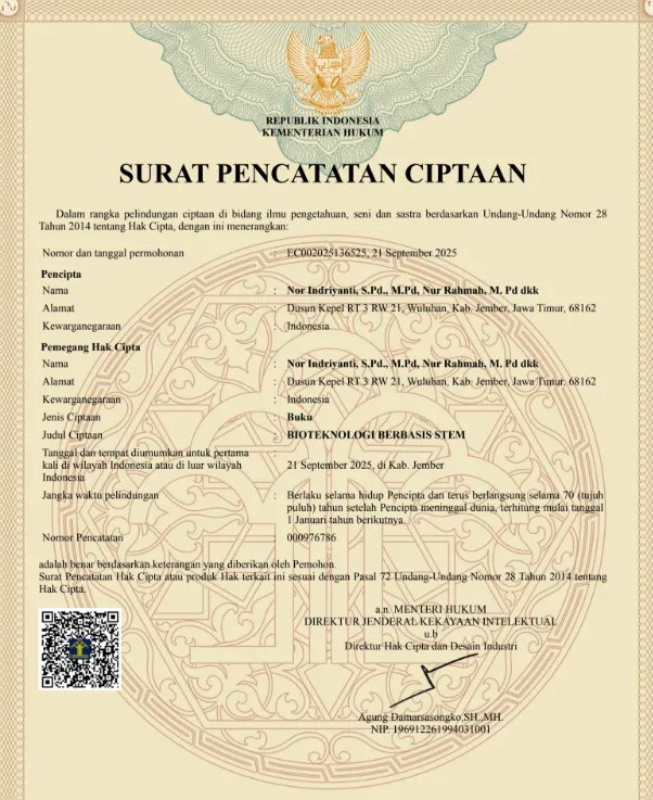 BIOTEKNOLOGI BERBASIS STEM