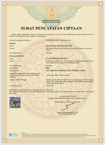 BUKU MANAJEMEN PENDIDIKAN DAN PEMBELAJARAN