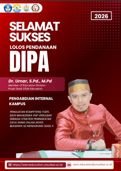 PENGUATAN KOMPETENSI TOEFL BAGI MAHASISWA FKIP UNSULBAR SEBAGAI STRATEGI PENINGKATAN DAYA SAING DALAM AKSES BEASISWA S2 MENDUKUNG SDGS 4