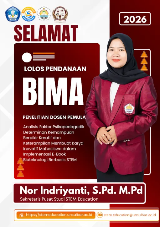 Analisis Faktor Psikopedagodik Determinan Kemampuan Berpikir Kreatif dan Keterampilan Membuat Karya Inovatif Mahasiswa dalam Implementasi E-Book Bioteknologi Berbasis STEM