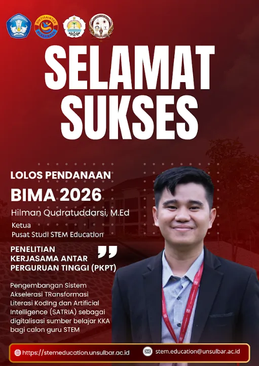 Pengembangan Sistem Akselerasi TRansformasi Literasi Koding dan Artificial Intelligence (SATRIA) sebagai digitalisasi sumber belajar KKA bagi calon guru STEM