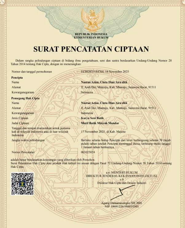 Motif Batik Minyak Mandar
