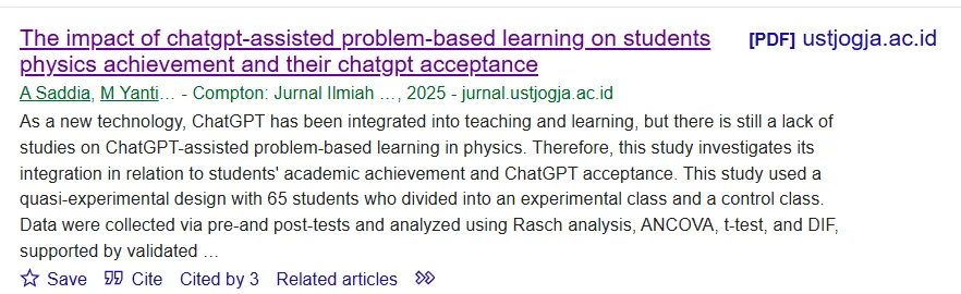 The impact of chatgpt-assisted problem-based learning on students physics achievement and their chatgpt acceptance